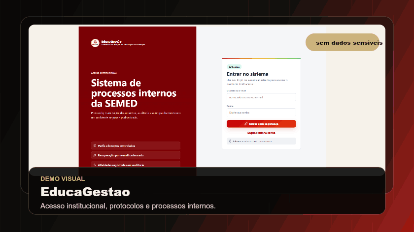 Demo animada segura do EducaGestao